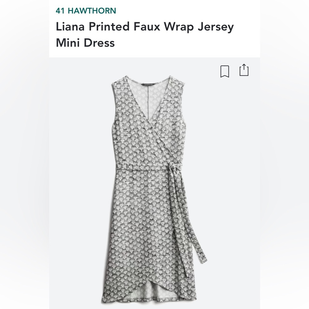 Beautiful gray white dress never worn